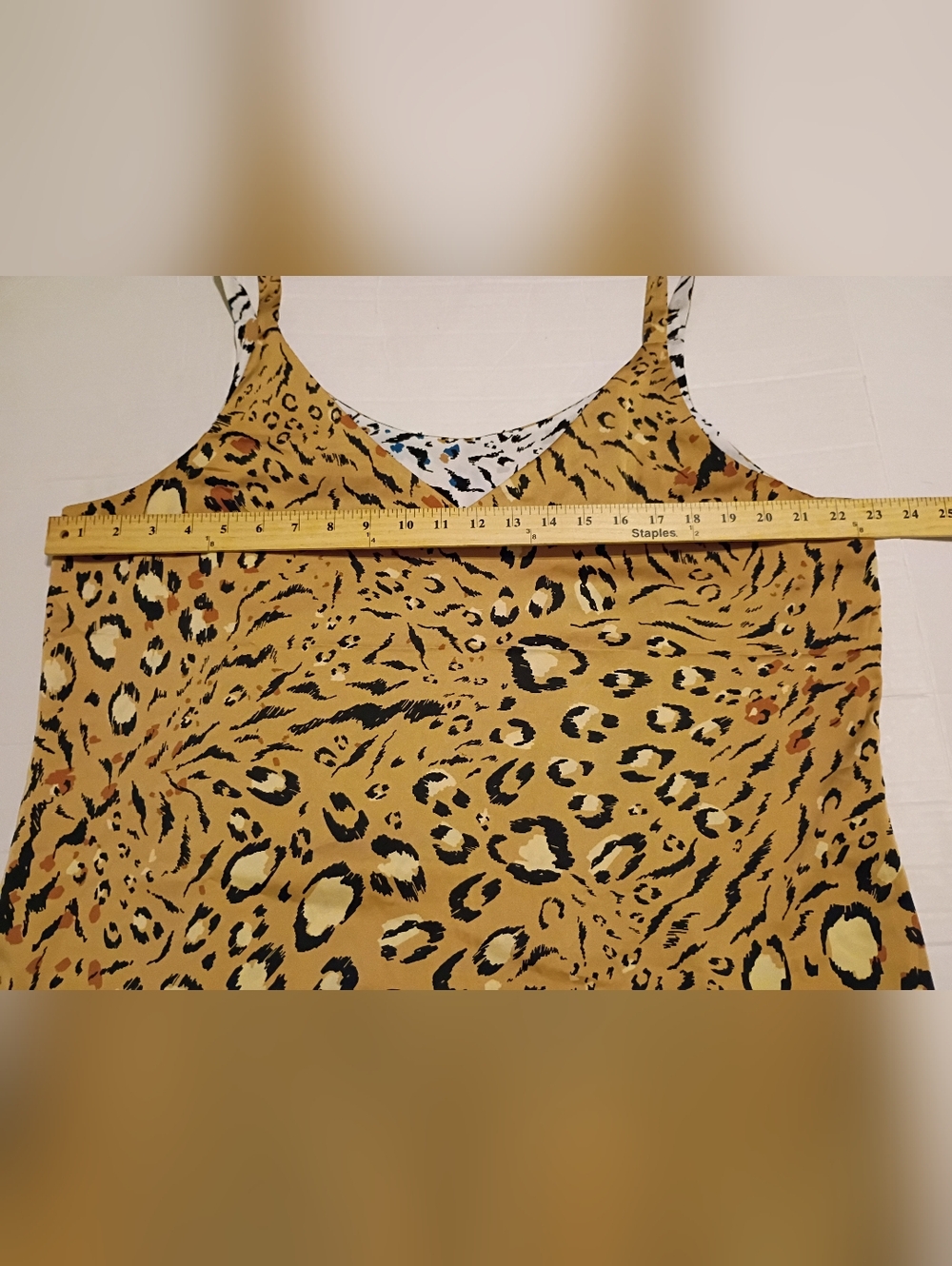 White House Black‎ Market Women's Animal Print Reversible Sz XL ? - Picture 8 of 9